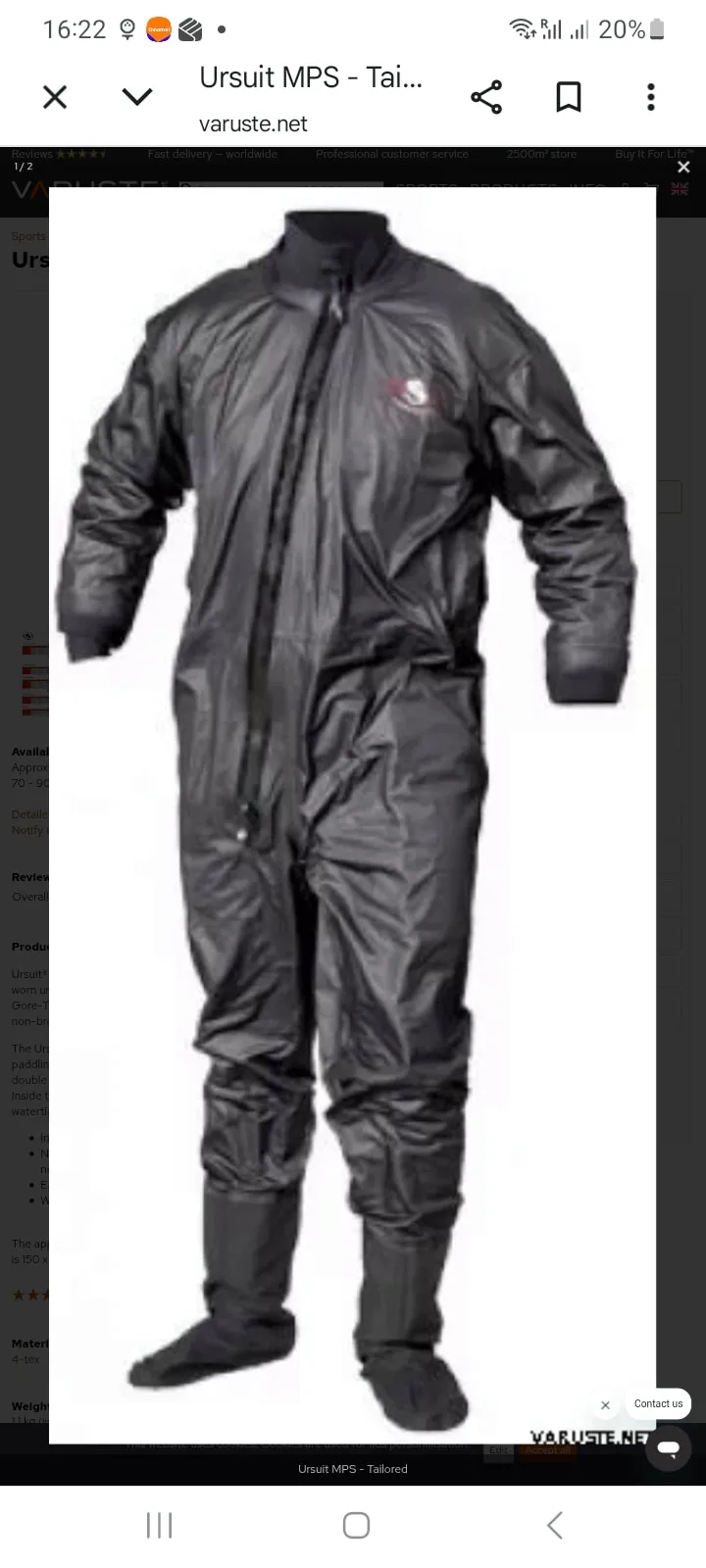 Ursuit Lightweight Drysuit (XL)