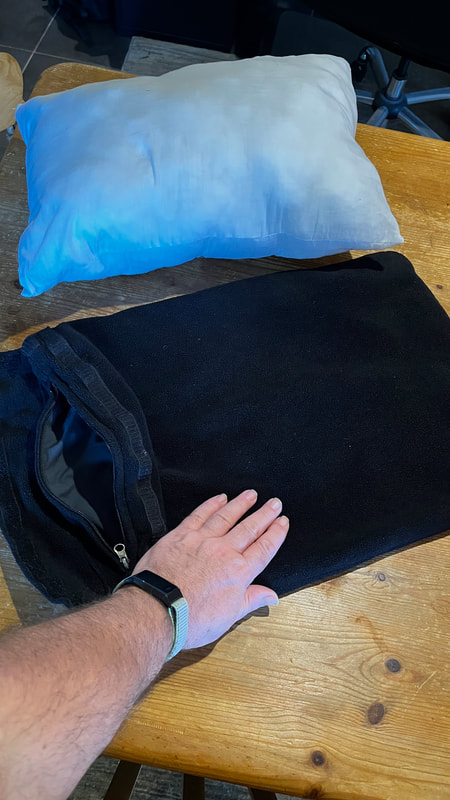OCEAN SLEEPWEAR FLEECE PILLOW CASE & PILLOW