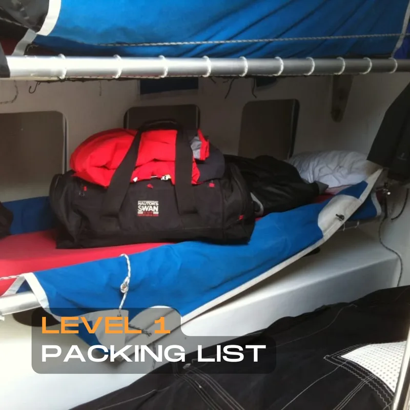 Level 1 Packing List for Clipper Race Crew