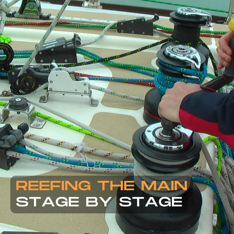 How to reef the mainsail on a clipper race boat